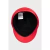 Red cap with rhinestones