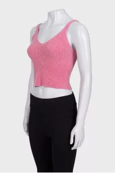 Pink wool top