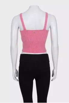 Pink wool top