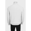 Men's gray sweater with a zipper