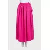 Wrap-top and skirt suit