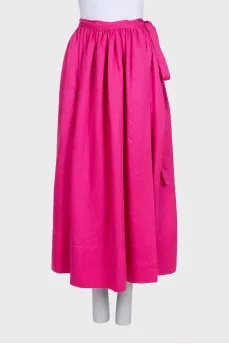 Wrap-top and skirt suit