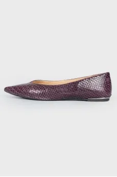 Pointed toecap ballerinas