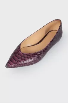 Pointed toecap ballerinas