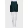 Green skirt with lace frills