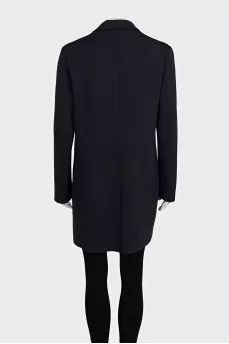 Men's long blue jacket