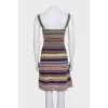 Fitted mini dress with print