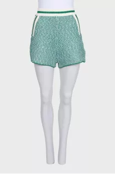 Tweed green suit with shorts with tag