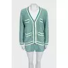 Tweed green suit with shorts with tag