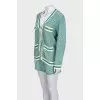 Tweed green suit with shorts with tag