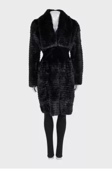 Fitted mink coat
