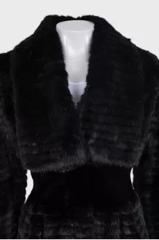 Fitted mink coat