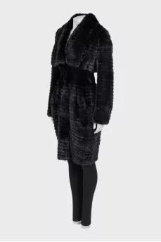 Fitted mink coat
