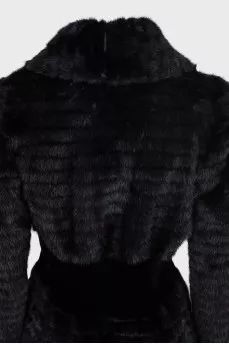 Fitted mink coat