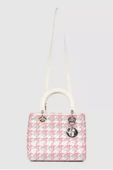Wicker multi -colored bag Lady Dior
