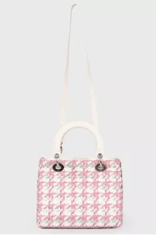 Wicker multi -colored bag Lady Dior