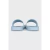 Blue flip-flops with logo