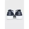 Men's dark blue slip-ons