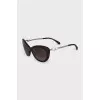 Brown sunglasses with decoration on the temples