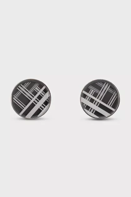 Men's steel cufflinks