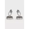 Men's steel cufflinks