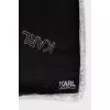 Black printed scarf