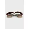 Замшевые шлепанцы зеленого цвета