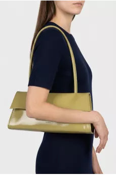 Leather bag with long handle
