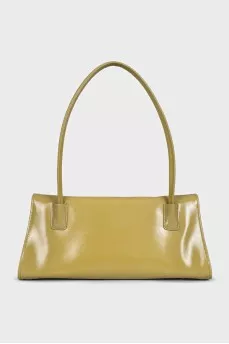 Leather bag with long handle