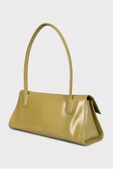 Leather bag with long handle