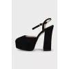 Black suede Skyhigh shoes