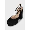 Black suede Skyhigh shoes