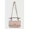 Rockstud embellished leather mini bag