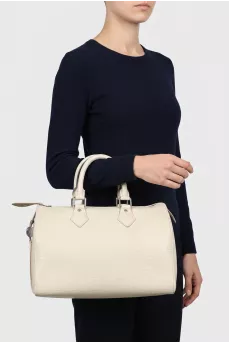 White leather Speedy bag