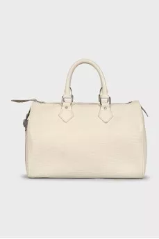 White leather Speedy bag