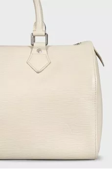 White leather Speedy bag