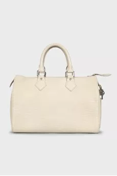 White leather Speedy bag