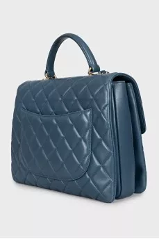 Стеганая сумка сетчел из кожи Trendy CC