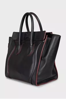 Черный тоут Luggage из кожи
