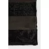 Scarf decorated with sequins