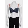 Lace blue bra with tag