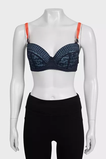 Lace blue bra with tag