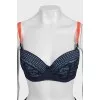 Lace blue bra with tag