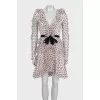 Polka dot tulle mini dress with ruffles