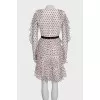 Polka dot tulle mini dress with ruffles
