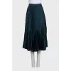 Green pleated skirt with tag