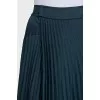Green pleated skirt with tag