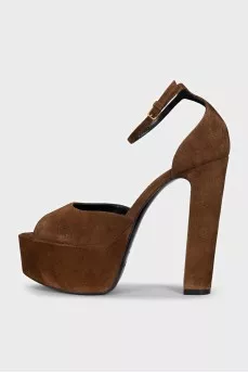 Jodie brown suede sandals