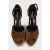 Jodie brown suede sandals