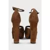 Jodie brown suede sandals
